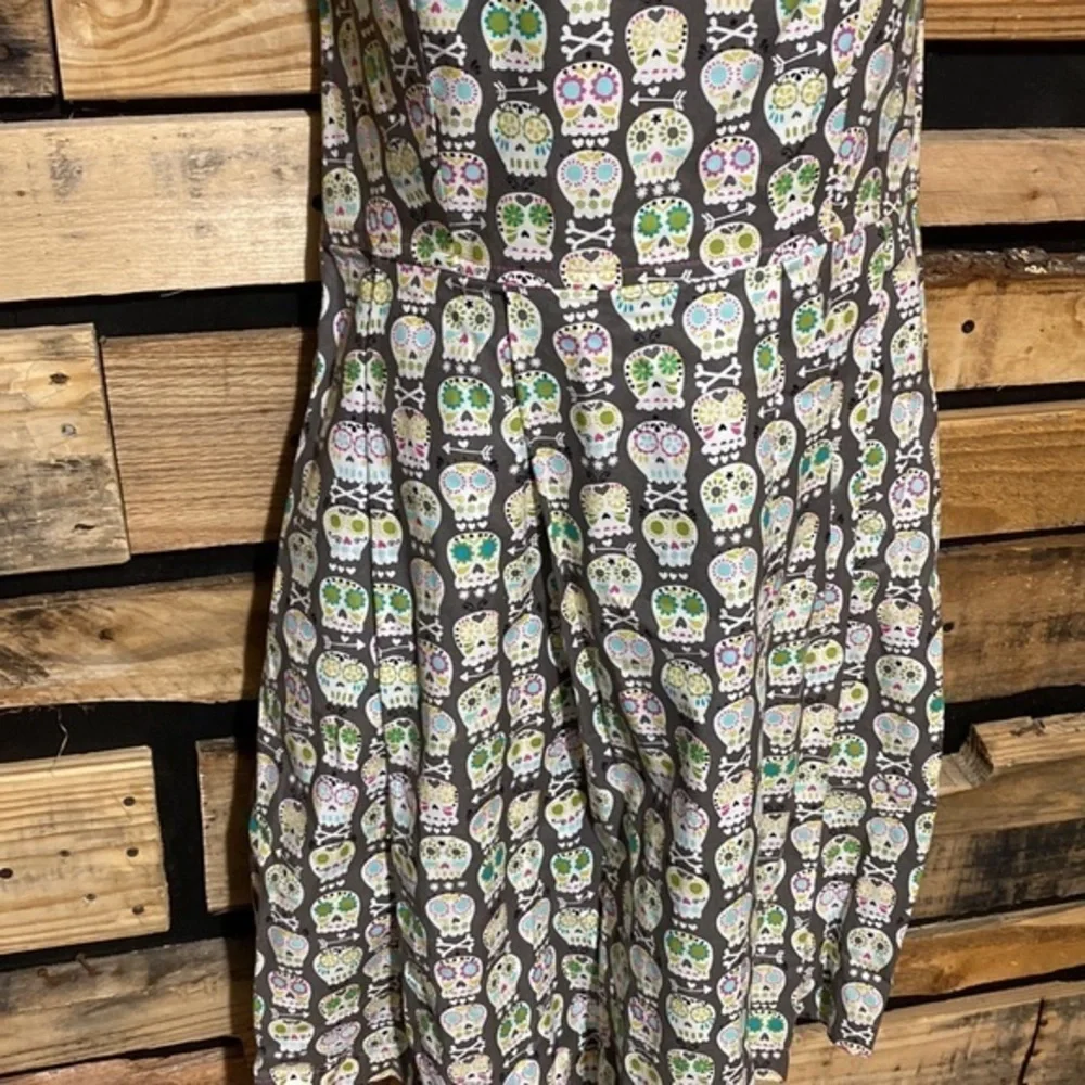 Beehop & Wally‎ Skull Strapless Dress Medium Made in The USA
